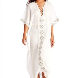 Vitamin A ISABEL long caftan SZ M white